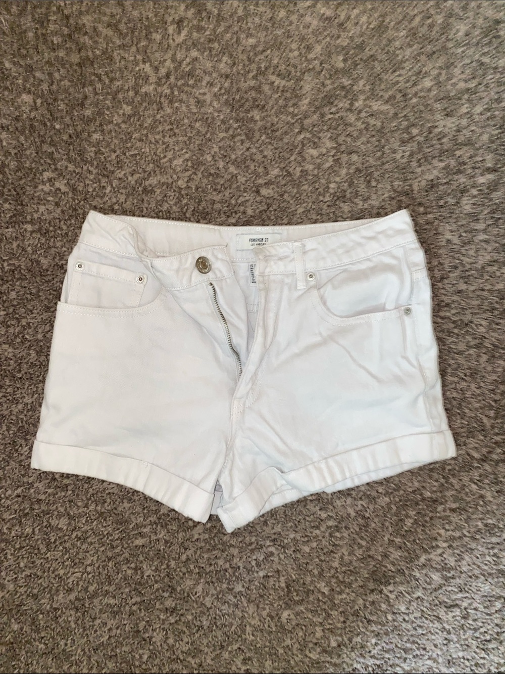 Forever 21 white Denim shorts